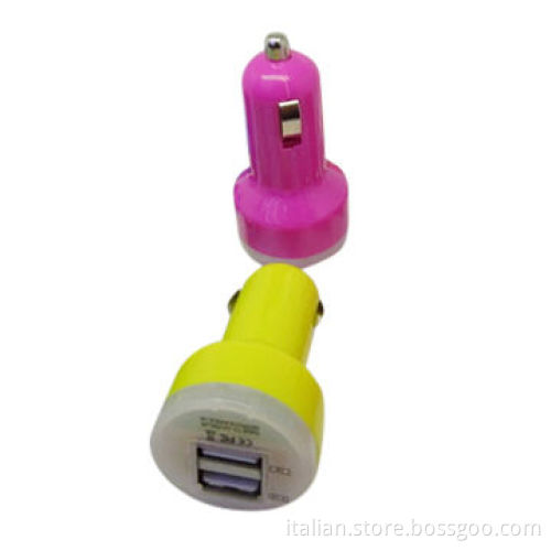 Two USB ports in-car charger for iPad, iPhone, all smartphone